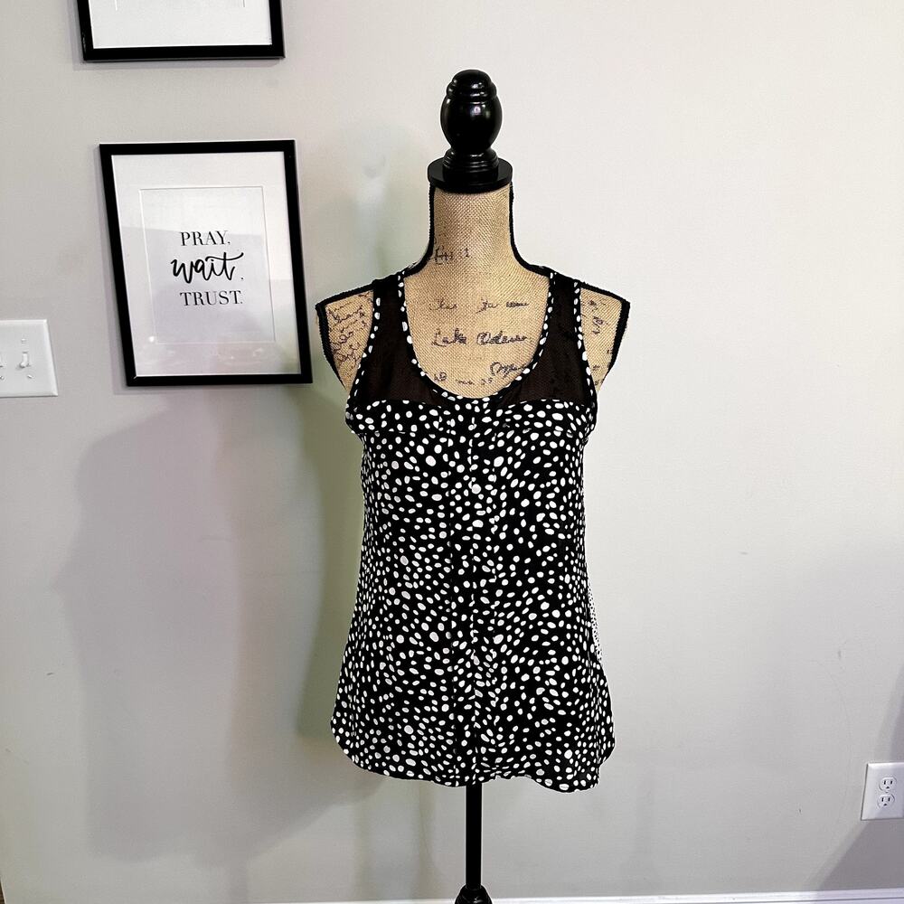 Express Women Size S Black & White Top